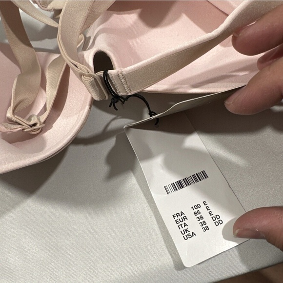 NWT $74 Chantelle Intimates [ 38DD US ] Invisible Demi T-Shirt Bra‎ Nude - Picture 11 of 11